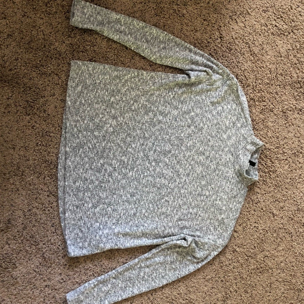 Grey turtleneck sweater